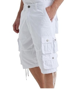 Pantalones cortos para correr de entrenamiento de verano, pantalones cortos Cargo blancos personalizados, pantalones cortos Cargo de algodón para hombre, pantalones cortos informales de algodón más vendidos, MOQ bajo - Product Image 4