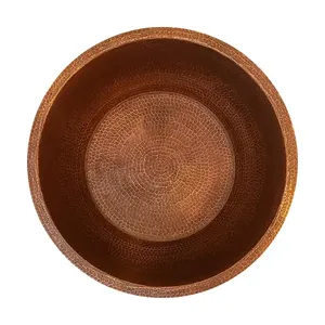 ชามสปาโลหะทองแดงขัดเล็บเท้าสไตล์ทันสมัยทนทานปรับแต่งสีและขนาดได้40ซม. - Product Image 1