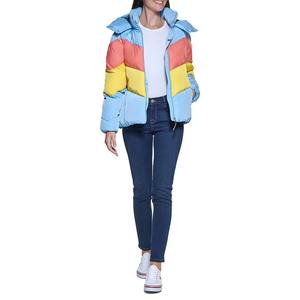 Chaqueta Corta Acolchada Gruesa Impermeable y Cortavientos con Capucha y Color Personalizado para Hombre con Logotipo Frontal - Product Image 2