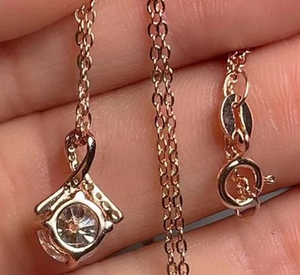 925 Sterling Silver Moissanite Pendant Round Cut Moissanite Jewellery Silver Necklace for Women - Product Image 3