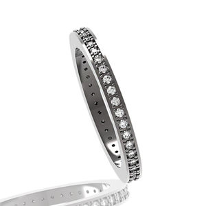 ของแข็ง925เงินวงแหวนผู้หญิงสแต็คขายส่งแหวนเพชรเครื่องประดับเงิน - Product Image 1