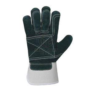 Cow Split Leather Safety <b>Gloves</b> High Quality real leather - Product Image 5
