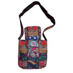 Ruhani Kambhari Single <b>Strap</b> Vintage Bohemian <b>Shoulder</b> <b>Bag</b> Embroidery Diamonds Pearl Water Proof Japan for Summer Lady - Product Image 3