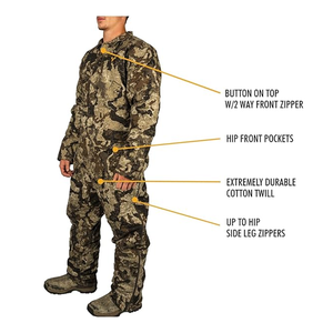 Ropa de Camuflaje Sostenible Aislante de Cuerpo Completo y Chaqueta de Caza Reversible para Hombre, Estilo Silencioso para Entrenamiento de Caza en Invierno - Product Image 4