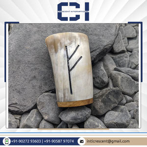 Taza de cerámica de cuerno vikingo personalizable de calidad excepcional, última llegada en stock para fiestas y servir cerveza a granel - Product Image 4