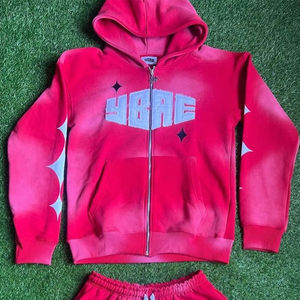 เสื้อสเวตเชิ้ตมีฮู้ดของผู้ชายเสื้อสเวตเตอร์ปักลายกรดมีตัวอักษรแบบกำหนดเอง - Product Image 1