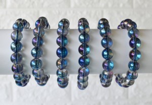 Best Attractive Blue Color Aura Quartz Titanium <b>Healing</b> <b>Bracelet</b> 8mm <b>Bracelet</b> for Meditation Jewelry - Product Image 5