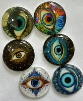 Yeux de dragon de sécurité multicolores Autocollant Yeux pour animaux en peluche Jouets Pierres précieuses Prix de gros Yeux de dragon en verre,