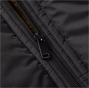 Vente en gros Nouvelle veste matelassée en coton pour homme à fermeture éclair personnalisée à la mode avec impression de lettres et sangle épaisse Veste en duvet pour homme - Product Image 5