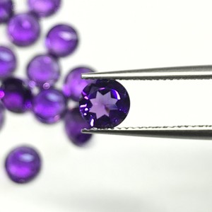 IGI certifié AAA Grade 4mm 5mm améthyste naturelle à facettes semi-précieuse calibrée pierre précieuse en vrac pour la fabrication de bijoux en gros - Product Image 2