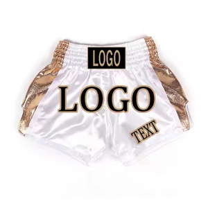 Pantalones cortos unisex Muay Thai de alta calidad, malla lateral, venta al por mayor, ropa de entrenamiento para Club de boxeo, logotipos personalizados XXS/XS, pantalones cortos personalizados 2025 - Product Image 2