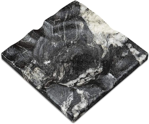 Bandeja para fumar cigarrillos de estilo clásico Color blanco y negro para cigarros Cenicero de mármol de diseño moderno para oficina en casa o Bar de Hotel - Product Image 1