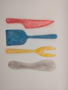 Stylish and Durable Resin spoon <b>cutlery</b> wieldy used in modern kitchen ideals smooth finish & glossy premium dinning experience - Product Image 3