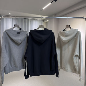 Nouveau Streetwear basique lettre Logo haute qualité poids lourd coton surdimensionné pull troupeau imprimé goutte épaule hommes sweats à capuche - Product Image 4