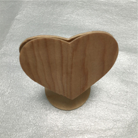 Mini madera contrachapada en forma de corazón lugar tarjeta Memo titular foto de madera nota Clip soporte Base de exhibición para papel de menú de oficina, boda