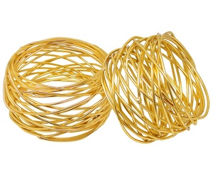 Anillos para servilletas de Color dorado, Decoración de mesa y granja, vajilla de boda de alta calidad - Product Image 2