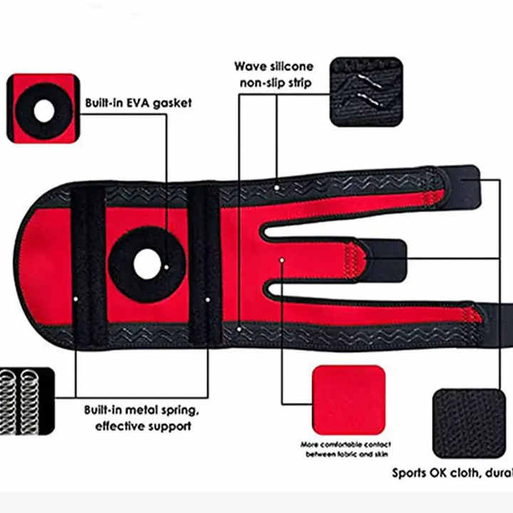 Sports Gym Adjustable Sports Knee Brace with Elastic Support Flexible Knee Strap Wraps for Weightlifting Elbow Knee Pads