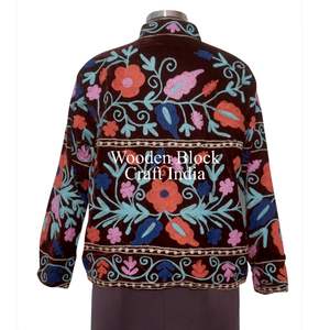 <b>Women</b> Embroidered Full Sleeves <b>Jacket</b> <b>Velvet</b> Suzani <b>Women</b> <b>Jacket</b> Embroidery Suzani <b>Jacket</b> Gift for <b>Women</b> Beautiful <b>jacket</b> - Product Image 6