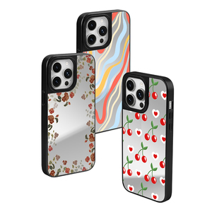 OEM เคสมือถือดีไซน์รูปหัวใจน่ารักสำหรับ <span class=keywords><strong>iPhone</strong></span> 18 17 16 PRO MAX 14 13เคสหลังแบบแข็ง IPhone18กระจกแต่งหน้า - Product Image 4