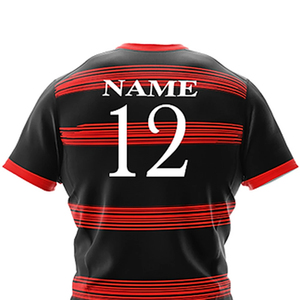 Uniforme de rugby de haute qualité à bas prix, respirant, séchage rapide, logo personnalisé, manches courtes, sublimation, OEM, 100% polyester - Product Image 6