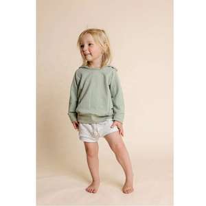 2025 superventas niños otoño sudaderas con capucha bordadas para bebés niños pequeños niñas sólido Casual manga larga bolsillo pulóver Sudadera con capucha - Product Image 6