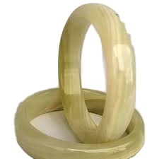 Brazaletes de Ónix Verde, Joyería de Ónix, Brazaletes, Brazalete de Ónix Blanco - Product Image 2