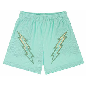 Pantalones cortos de playa de secado rápido de cintura media para hombre, personalizados, de alta calidad, 100% poliéster, respetuosos con el medio ambiente, de color sólido, para la calle, a la moda, a la moda, de - Product Image 2