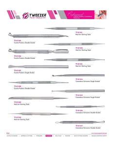 Prix usine Premium Durable En Acier Inoxydable Réutilisable Léger Double Usage Manucure Poussoir À Cuticules pour Usage Professionnel - Product Image 5