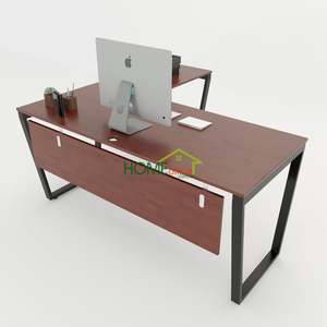 Bureau contemporain en forme de trapèze en L, 160x140cm, assemblage requis - Product Image 1