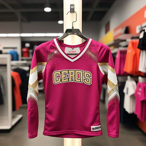 Fútbol práctica Crop Tops personalizar sublimación animadora camisa corta Cricket deportes baile recortado camisas mujeres - Product Image 5