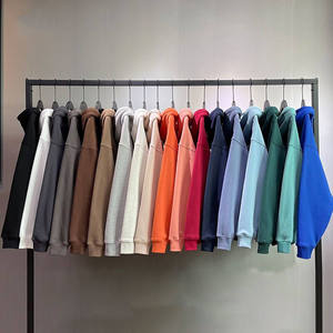 Sweat à capuche pour homme High Street, hiver, 100% coton, poids lourd, manches longues, ample, polaire, sans cordon de serrage, impression personnalisée - Product Image 2