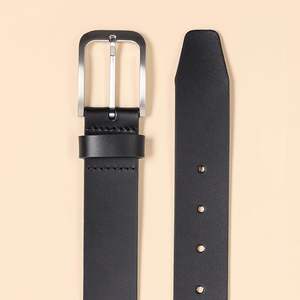 Cinturones de cuero para hombre de nuevo diseño reversibles y personalizables con una hebilla giratoria conveniente para un uso versátil - Product Image 4