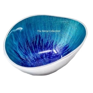 Cuenco de servicio de frutas con estilo, cuencos de Metal para cocina, Hotel, restaurante, acabado esmaltado, diseño moderno - Product Image 1