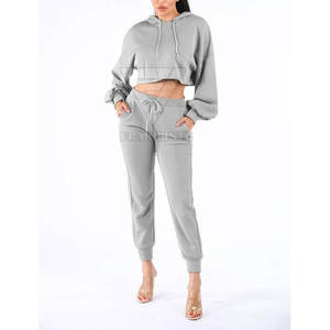 ชุดครอปของผู้หญิงมาใหม่เซตเสื้อครอปทำจากผ้าฝ้ายชุดเสื้อครอป2025ผู้หญิงดีไซน์ล่าสุด - Product Image 1