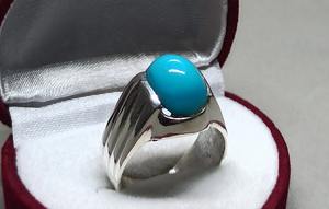 handmade neshapuri <b>turquoise</b> <b>ring</b> sterling silver feroza <b>ring</b> silver <b>ring</b> gemstone silver <b>ring</b> - Product Image 6