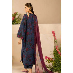 Iznik Summer Festive <b>Eid</b> A-Line Dress-EFL-12-TC-1282 - Product Image 3