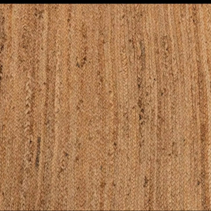 Alfombra de área moderna hecha a mano Natural de tamaño personalizable, alfombra rectangular de yute con patrón abstracto para decoración del hogar - Product Image 1