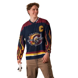 Premium Quality Factory Wholesale Custom Breathable 100% Polyester Quick Dry Ice Hockey Uniforms Set Customized Design Team <b>Name</b> - Product Image 1