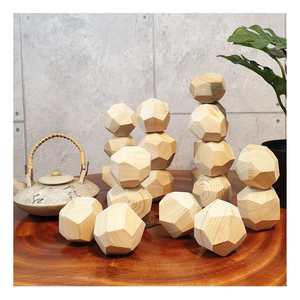 Vietnam jouets Montessori en bois roches empilables éducatifs pour les enfants Logo personnalisé disponible fabriqué à la main matériau sûr en vrac affaire - Product Image 4