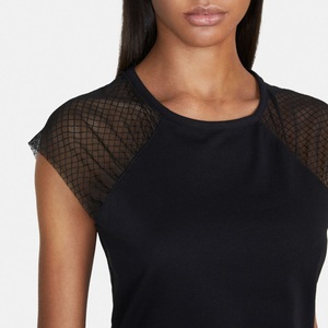 T-Shirt imprimé 100% coton pour femmes, vêtements d'été, en gros, OEM, personnalisé, décontracté, fournisseur de BD - Product Image 3
