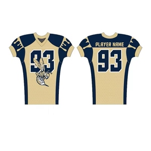 Vente en gros d'uniformes de football américain personnalisés de qualité unique Haut à séchage rapide par sublimation Nouveau SI-AFU-016 d'uniforme de football américain - Product Image 2
