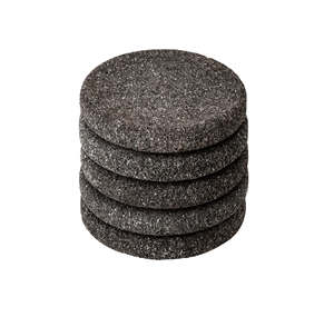 Nouveauté Dessous de verre rond noir Slade Dessous de verre noir en pierre pour thé Tampons pour boissons à prix abordable - Product Image 3