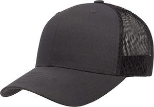 Gorra de camionero de 6 paneles lisa al por mayor gorra de camionero de espuma Premium de malla con logotipo bordado impresión personalizada profesional - Product Image 4