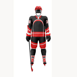 Uniforme de hockey sobre hielo personalizado para hombre, ligero, 100% poliéster, diseño de logotipo personalizado y nombre de equipo, ropa deportiva - Product Image 4