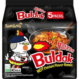 บะหมี่ราเม็งราเมงผัดแกงกะหรี่เกาหลี5ฮาลาลได้รับการรับรองคุณภาพสูงสำหรับ Samyang Buldak - Product Image 5