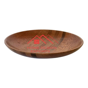 Plaque de recharge en bois décorative pour la maison Hôtel Restaurants Plaque de recharge en bois fini rouge poli Hot Selling Kitchen - Product Image 6