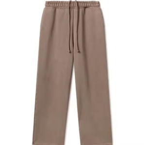 Pantalons de survêtement pour hommes en toile décontractée de haute qualité, poids lourd, avec poches, logo personnalisé, pantalons de jogging 100% coton, vente en gros FOB - Product Image 1