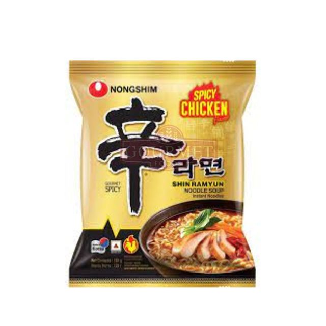 Wholesale Korean Instant Noodles Nongshim Shin Ramyun Spicy Chicken 120g X 20 Bags/carton From Vietnam