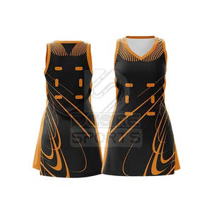 Uniforme de netball pour femmes 2026 de haute qualité, imprimé, respirant, léger, durable, sans manches, pour une utilisation toute l'année, 100% polyester - Product Image 4