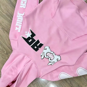 Y2K Purple Full <b>Zip</b> <b>Up</b> <b>Hoodie</b> Men Women Oversized Sweatshirt Grunge Streetwear <b>Graphic</b> Print Hooded Jacket Tops - Product Image 3